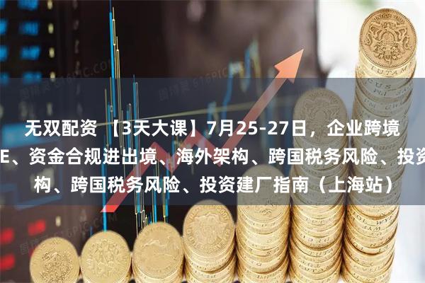 无双配资 【3天大课】7月25-27日，企业跨境架构：ODI、红筹VIE、资金合规进出境、海外架构、跨国税务风险、投资建厂指南（上海站）