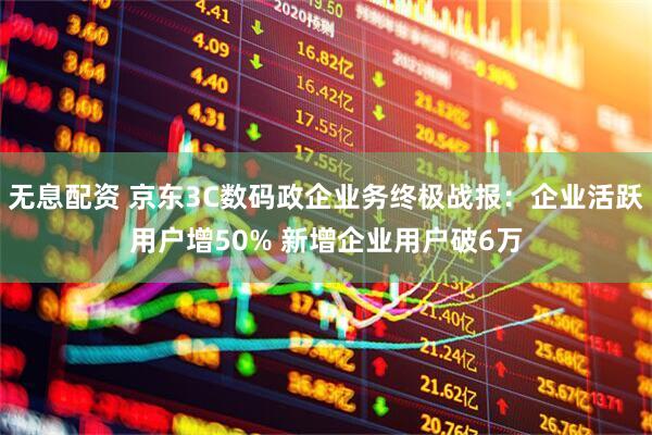 无息配资 京东3C数码政企业务终极战报：企业活跃用户增50% 新增企业用户破6万