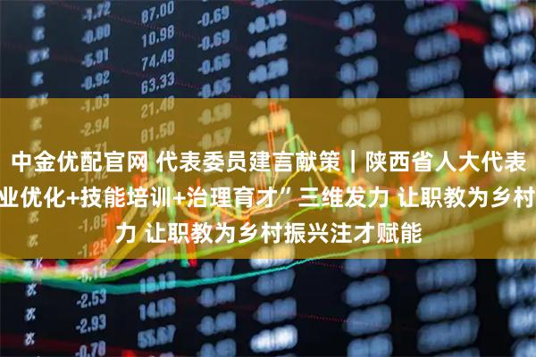 中金优配官网 代表委员建言献策｜陕西省人大代表胡歆：以“专业优化+技能培训+治理育才”三维发力 让职教为乡村振兴注才赋能