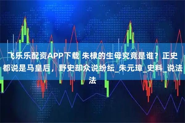 飞乐乐配资APP下载 朱棣的生母究竟是谁？正史都说是马皇后，野史却众说纷纭_朱元璋_史料_说法