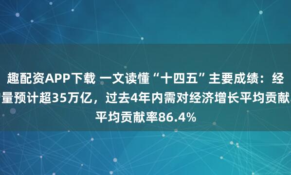 趣配资APP下载 一文读懂“十四五”主要成绩：经济总量增量预计超35万亿，过去4年内需对经济增长平均贡献率86.4%