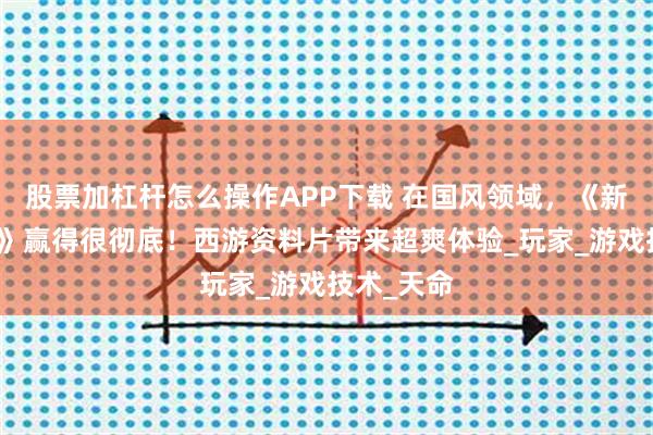 股票加杠杆怎么操作APP下载 在国风领域，《新倩女幽魂》赢得很彻底！西游资料片带来超爽体验_玩家_游戏技术_天命